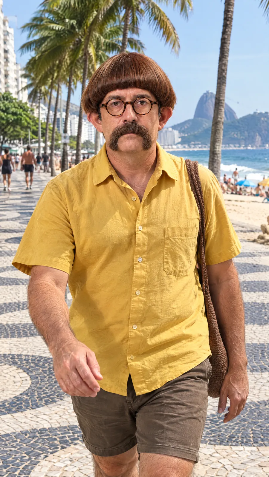 Depois da troca: o Seu Juvenal no mesmo lugar e na mesma pose